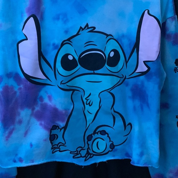Disney | Tops | Stitch Tie Dye Hoodie | Poshmark